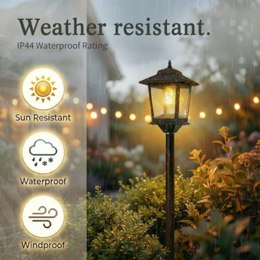 Outdoor Solar Post Lights, 2-P - Outdoor Lighting Pole recension och pris