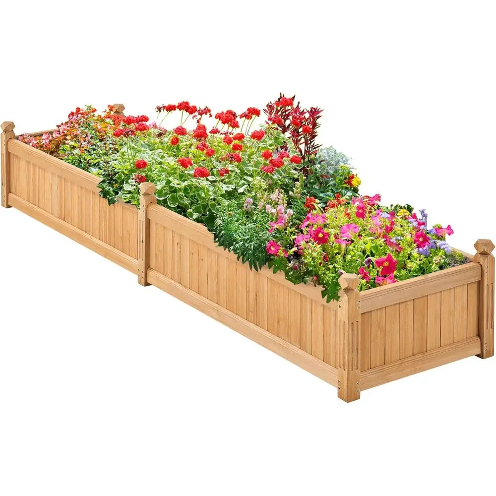 Light Brown Wooden Raised Gard - Outdoor Lighting Box recension och pris