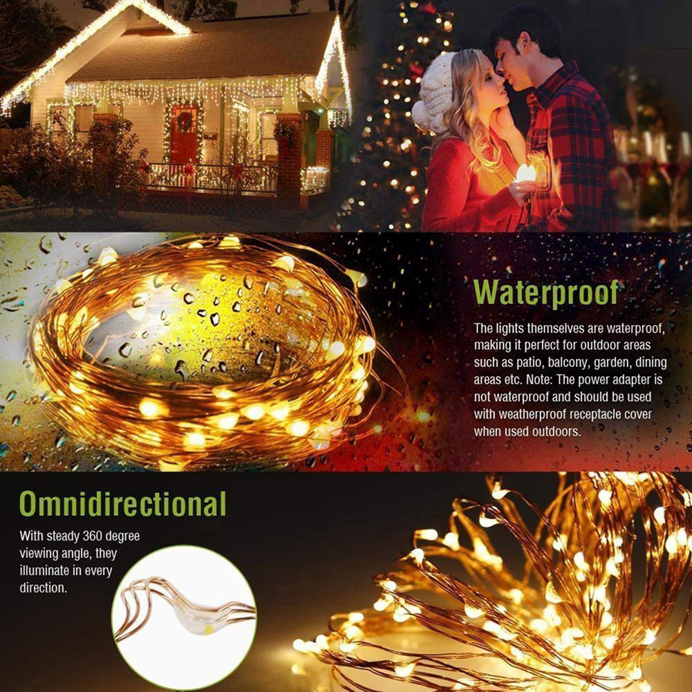 5M 20M LED Solar Light Outdoor - Outdoor Lighting No Wiring recension och pris