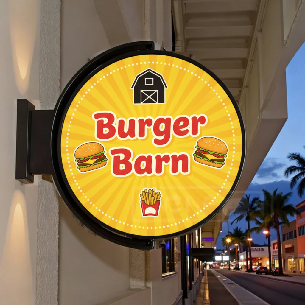 Custom Logo Rotating Light Box - Outdoor Lighting Box recension och pris