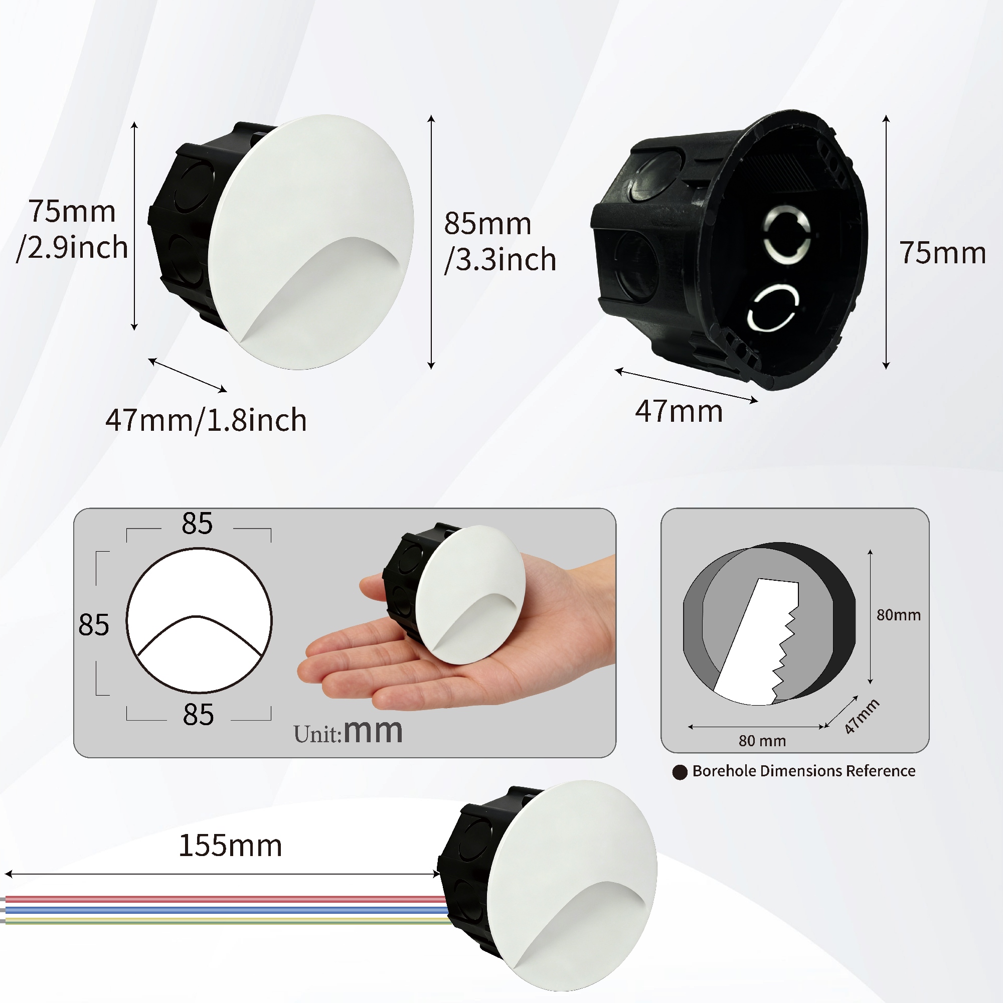 Led Stair Light Step Lights 3W - Outdoor Lighting Year Round recension och pris