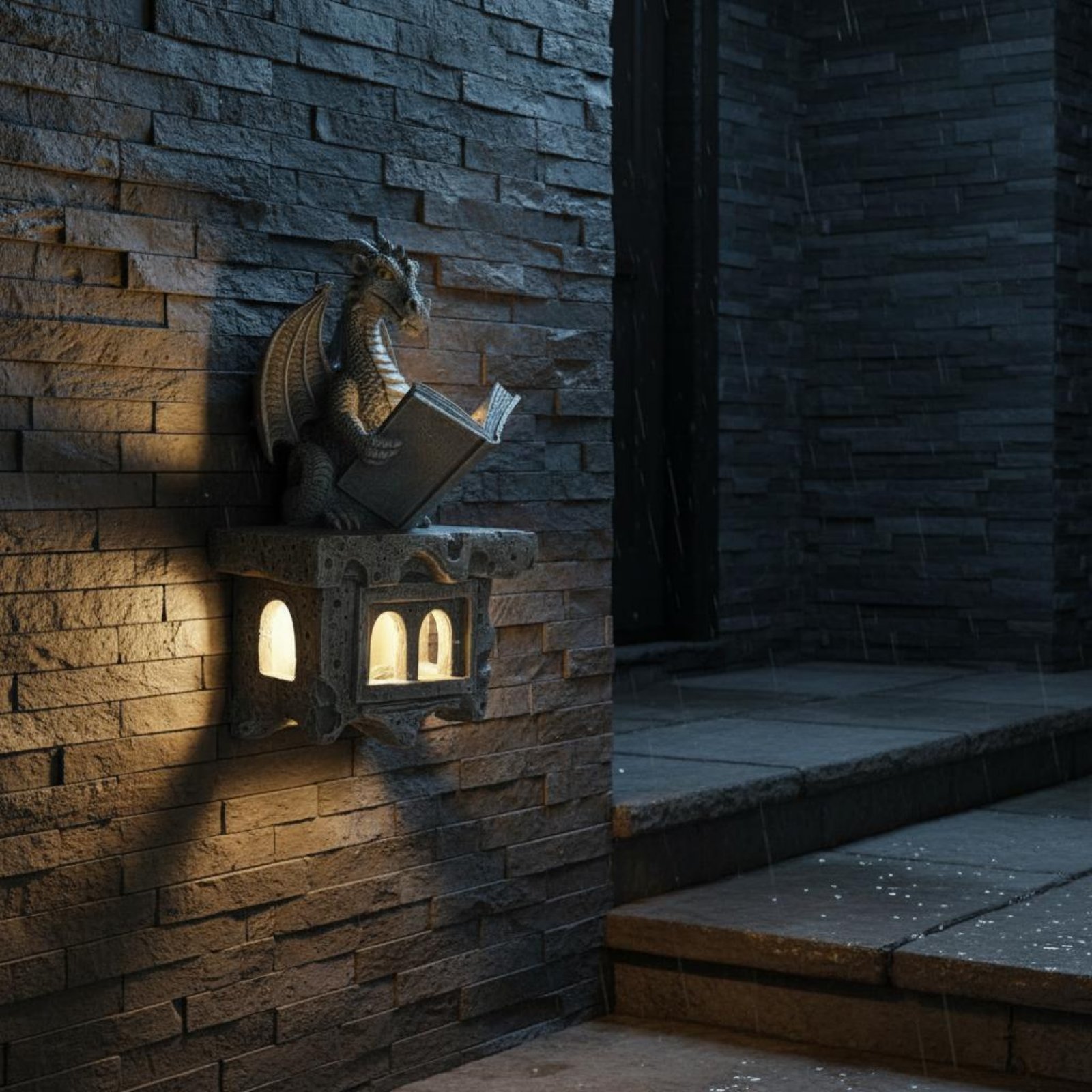 Solar Wyvern Wall Shine Auto O - Wall Lighting Outdoor recension och pris