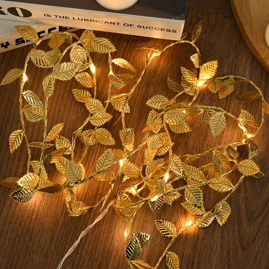 Golden Leaf Rattan Copper Wire - Lighting Wedding Outdoor recension och pris