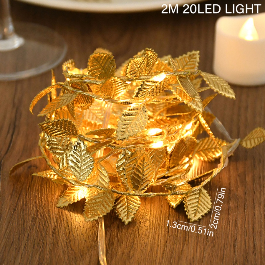 Golden Leaf Rattan Copper Wire - Lighting Wedding Outdoor recension och pris