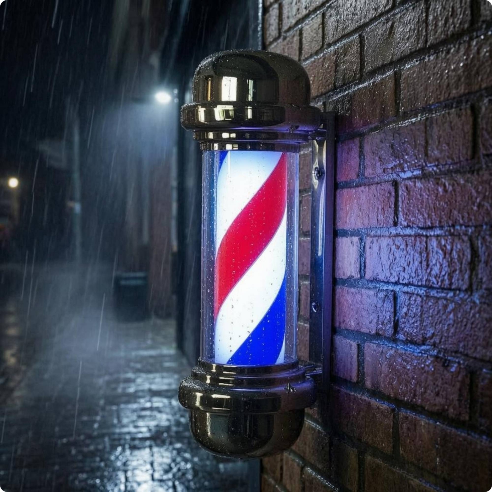 LED Barber Pole Transparent Co - Outdoor Lighting Pole recension och pris