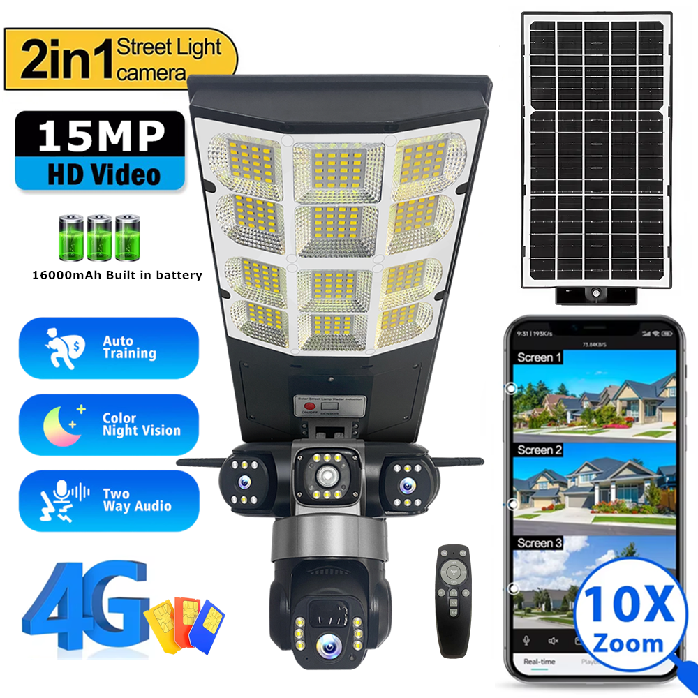 Solar 4G Street Light Camera 1 - Outdoor Lighting Remote Control recension och pris