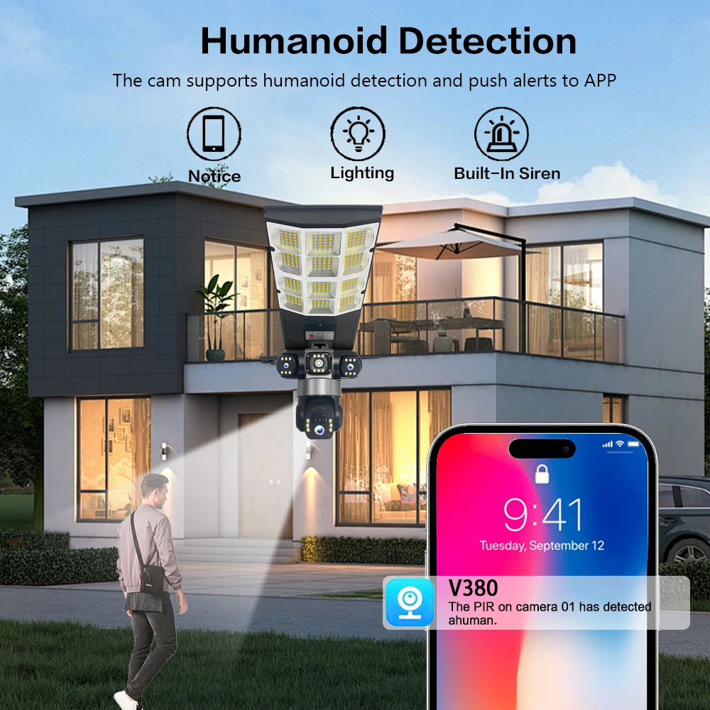 Solar 4G Street Light Camera 1 - Outdoor Lighting Remote Control recension och pris