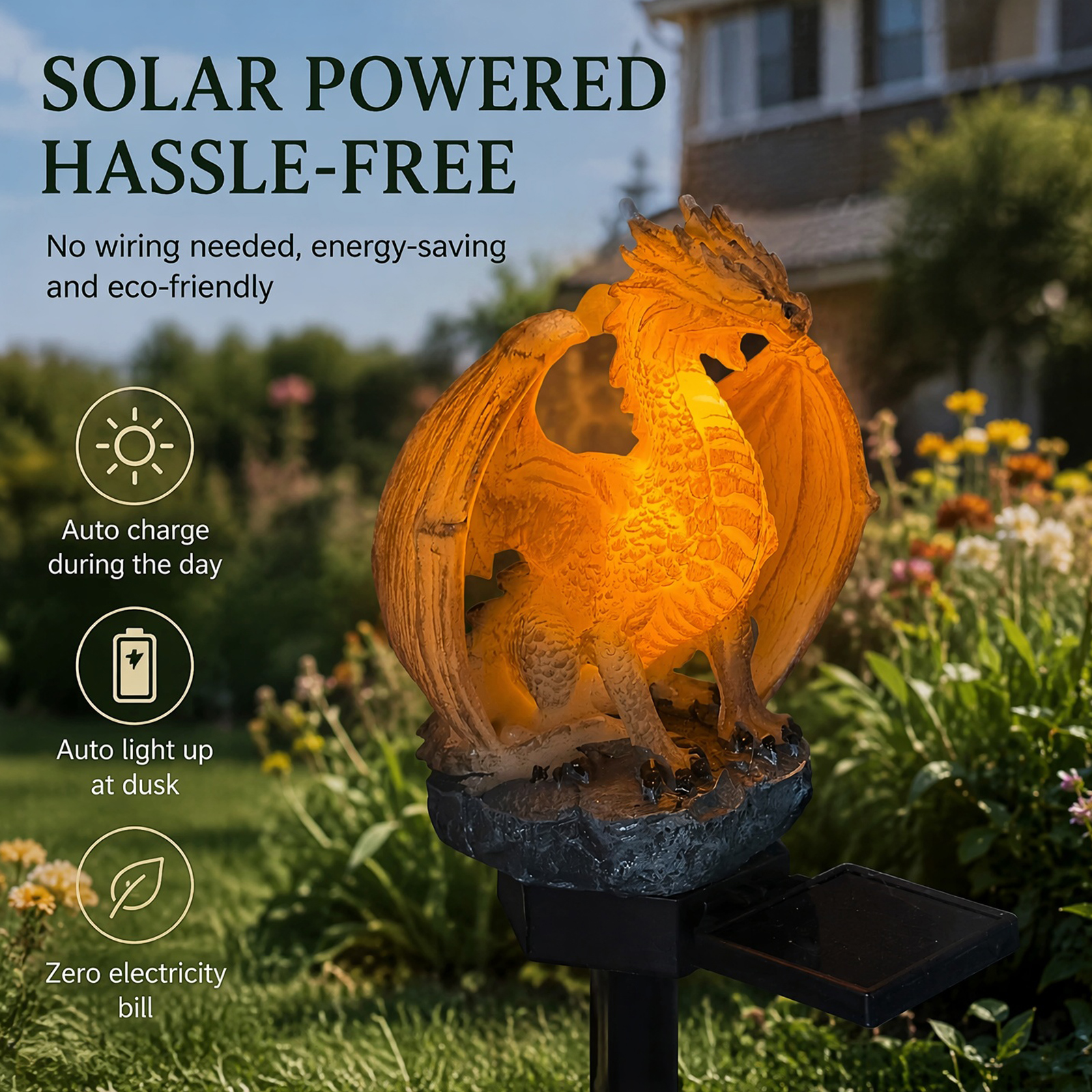 Dragon Solar Garden Light Uniq - Outdoor Lighting Unique recension och pris
