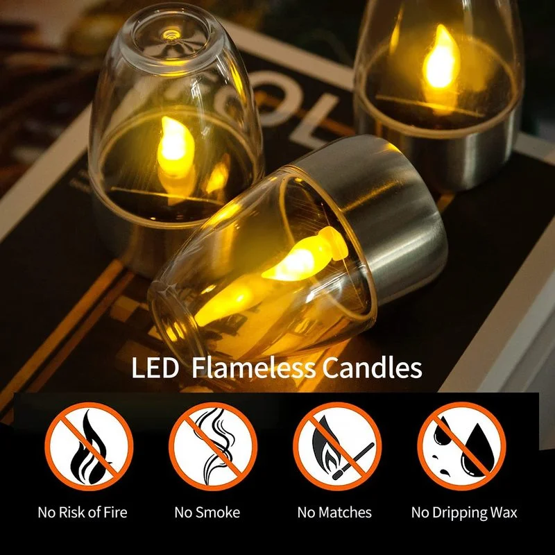 LED Solar Candles Light Flamel - Lighting Wedding Outdoor recension och pris