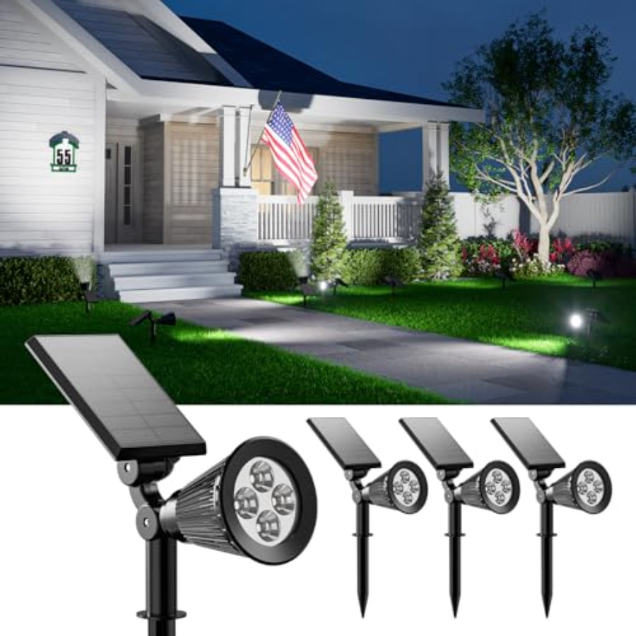 Solar Spotlights Outdoor Water - Wall Lighting Outdoor recension och pris