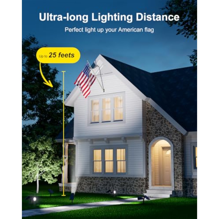 Solar Spotlights Outdoor Water - Wall Lighting Outdoor recension och pris