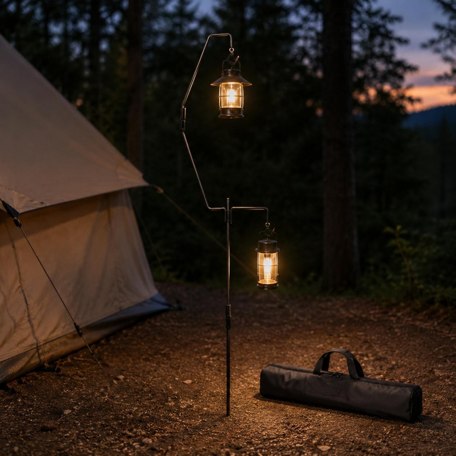 10 Pieces Camping Lantern Stan - Outdoor Lighting Pole recension och pris