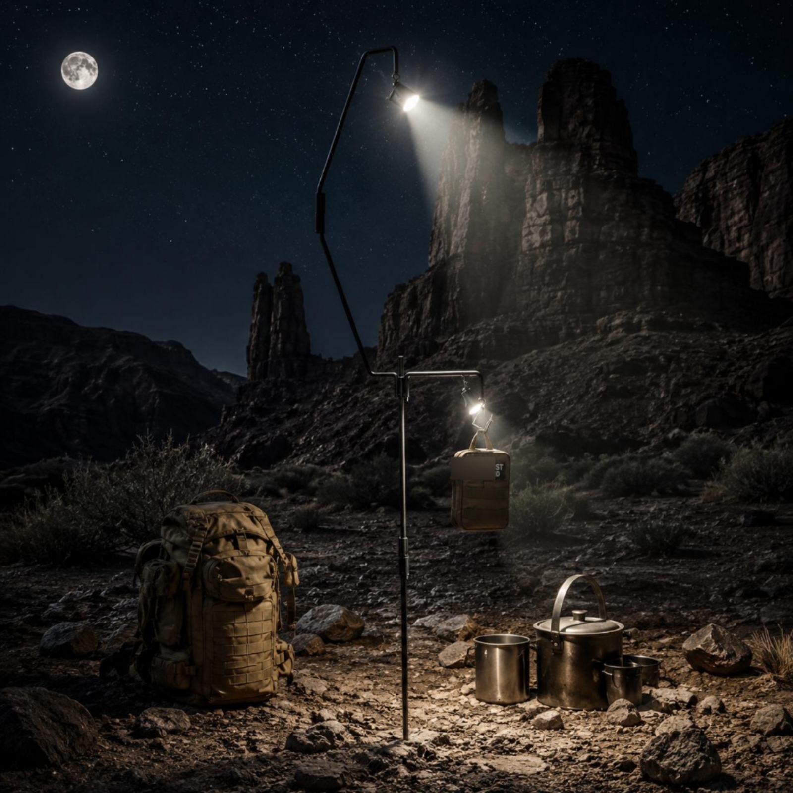 10 Pieces Camping Lantern Stan - Outdoor Lighting Pole recension och pris