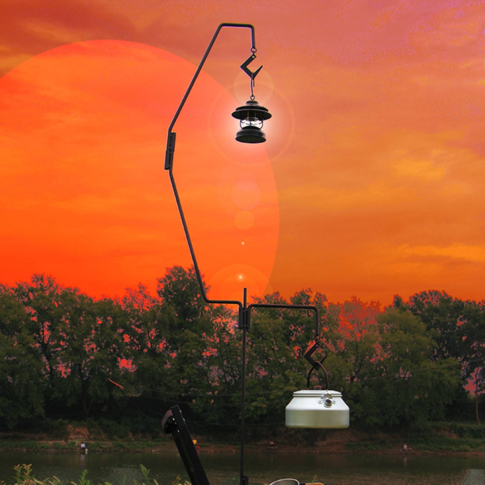 10 Pieces Camping Lantern Stan - Outdoor Lighting Pole recension och pris
