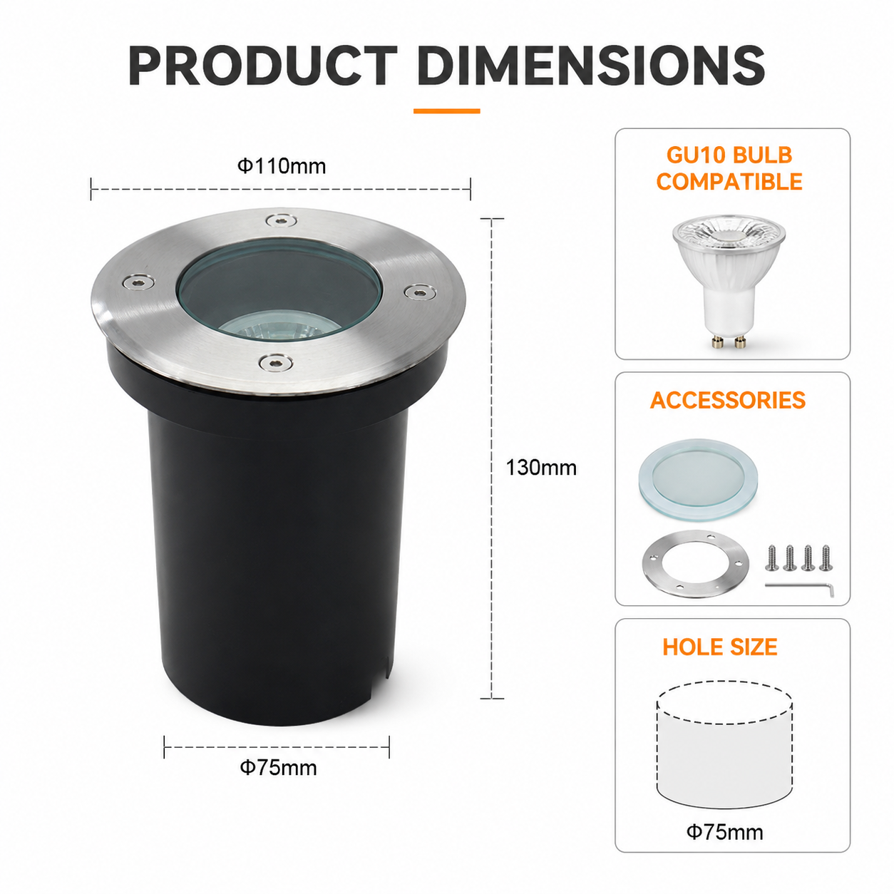 New GU10/Mr16 LED Underground  - Outdoor Lighting Year Round recension och pris