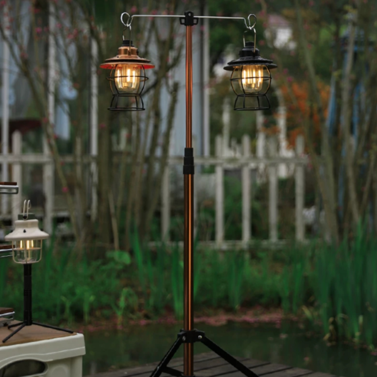 Tripod Stand with Hooks Telesc - Outdoor Lighting Pole recension och pris