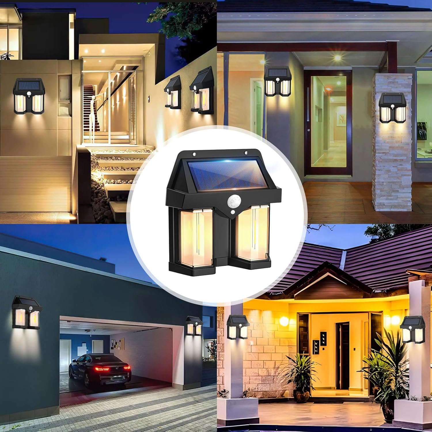 Solar Powered Wall Light Vinta - Outdoor Lighting No Wiring recension och pris