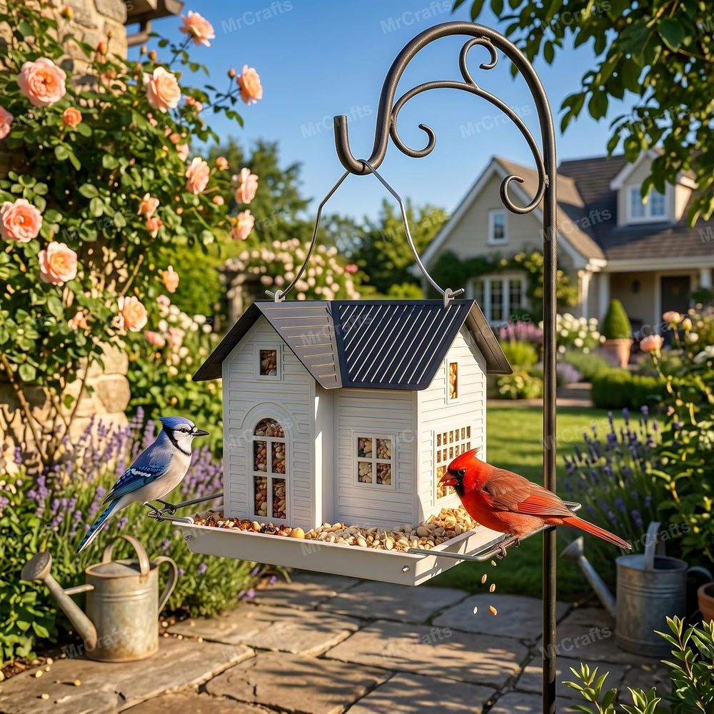 Hanging Metal Bird Feeder with - Outdoor Lighting Unique recension och pris
