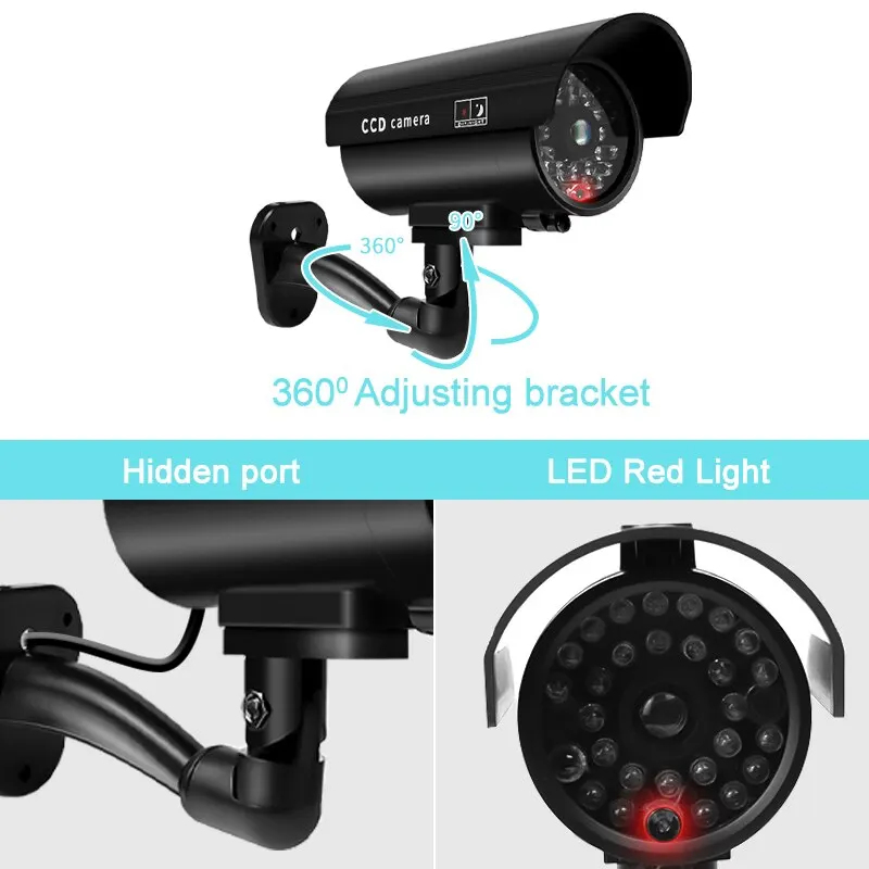 1PC Dummy Security Camera Watr - Outdoor Lighting No Wiring recension och pris