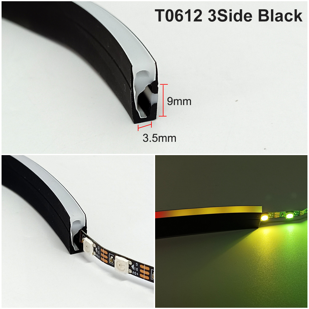 Black Silicone Tube LED Neon L - Outdoor Lighting Youtube recension och pris
