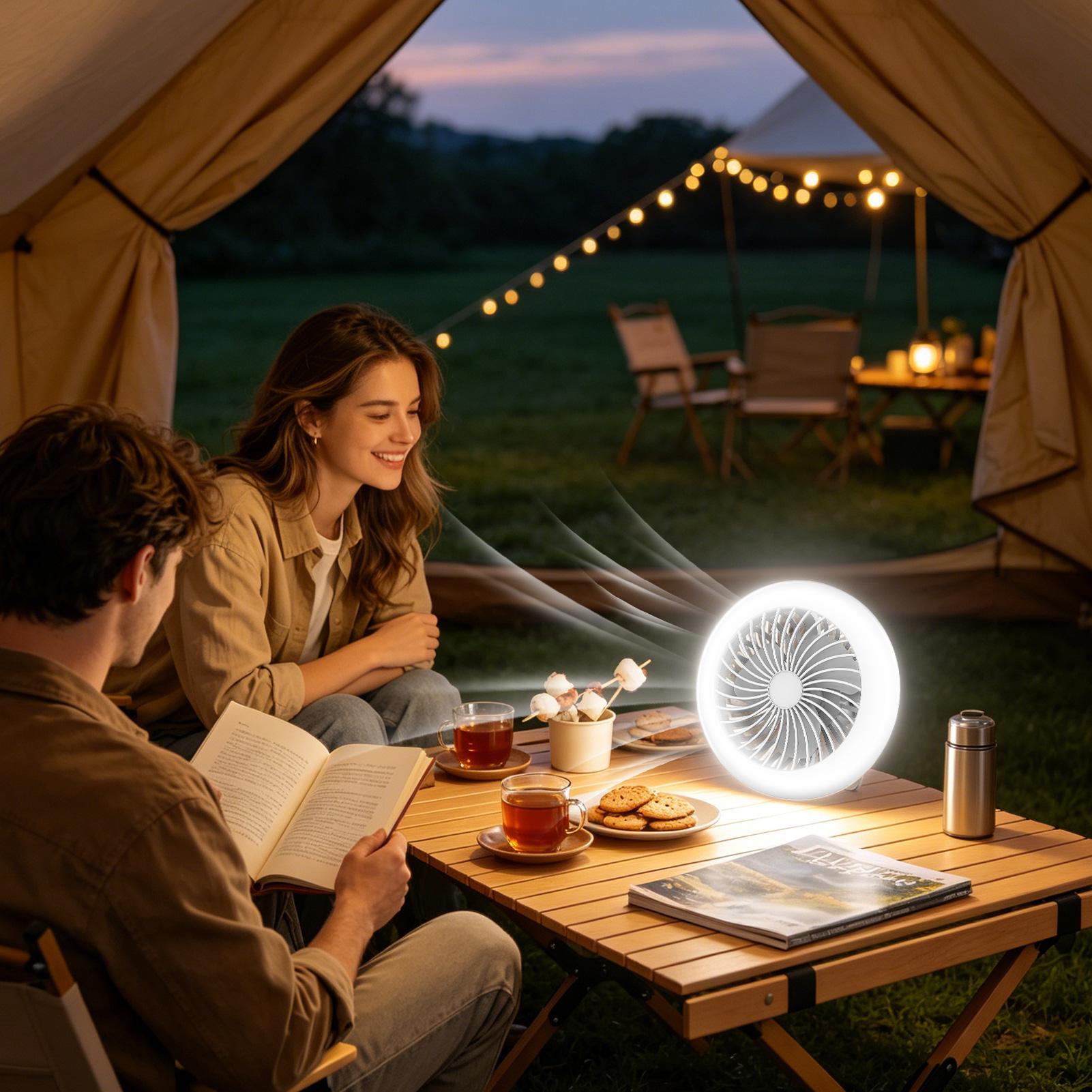 LED Camping Fan Rechargeable A - Outdoor Lighting Garage recension och pris