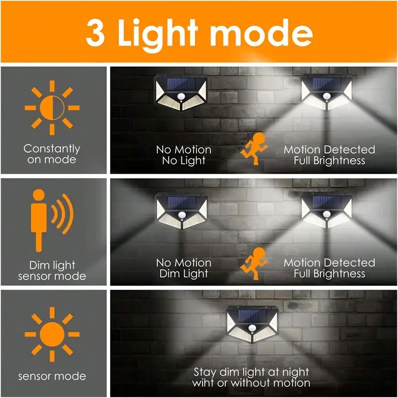 100LED Outdoor Solar Garden Li - Wall Lighting Outdoor recension och pris