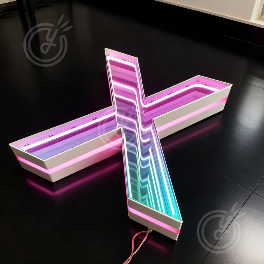 Custom 3D LED Infinity Mirror  - Wall Lighting Outdoor recension och pris