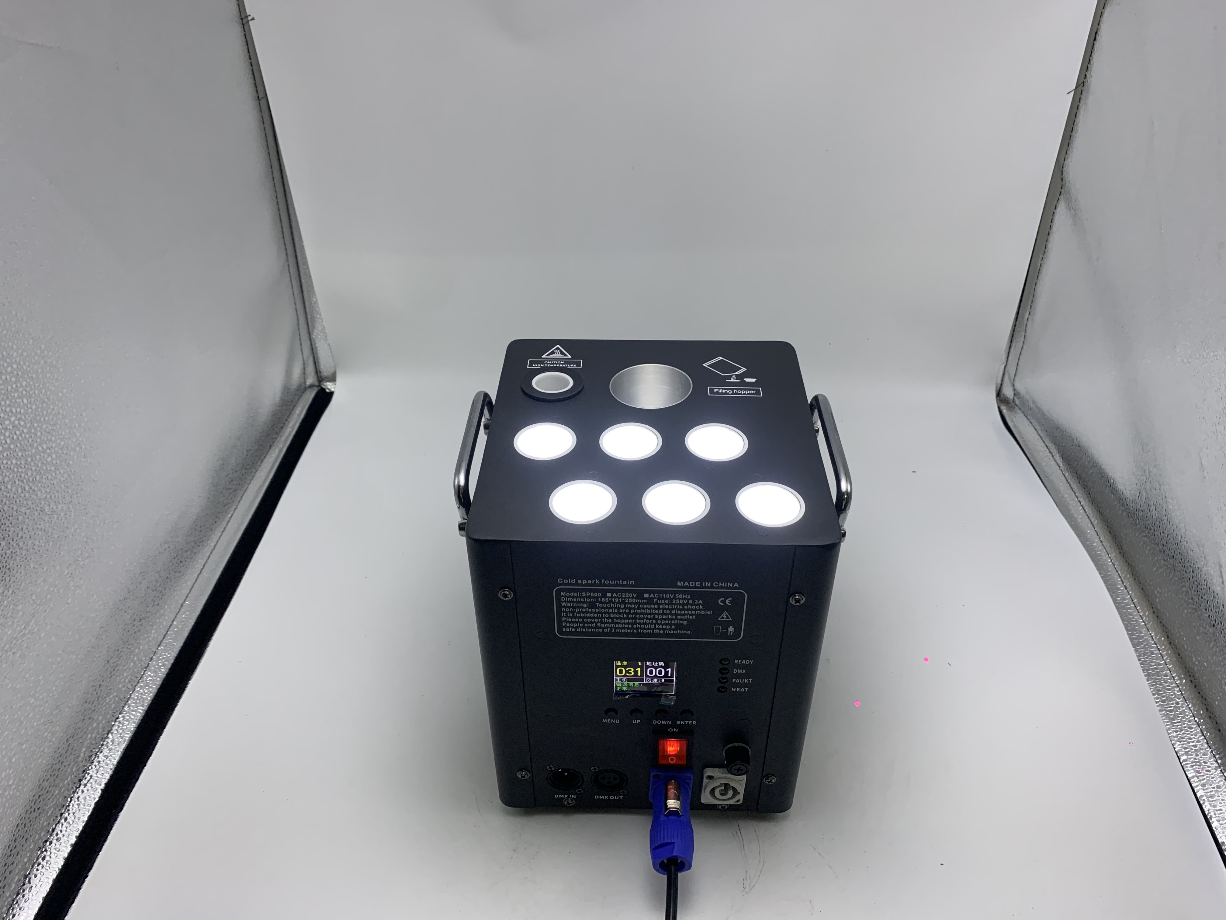 600W LED Cold Spark Machine wi - Lighting Wedding Outdoor recension och pris