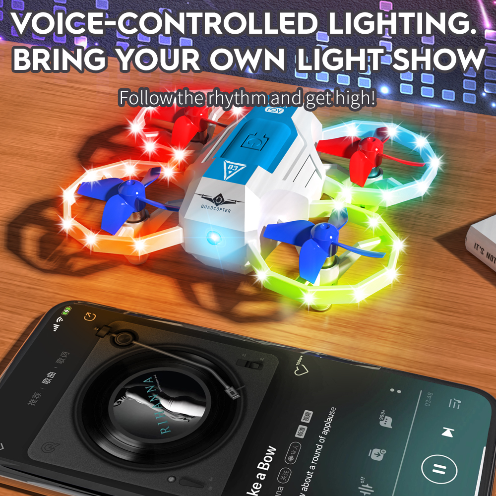 KF601 New Mini Drones With Mus - Outdoor Lighting Remote Control recension och pris