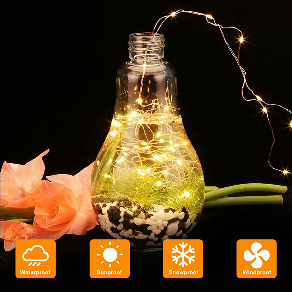 2 Pack Solar Fairy Lights 300L - Outdoor Lighting No Wiring recension och pris