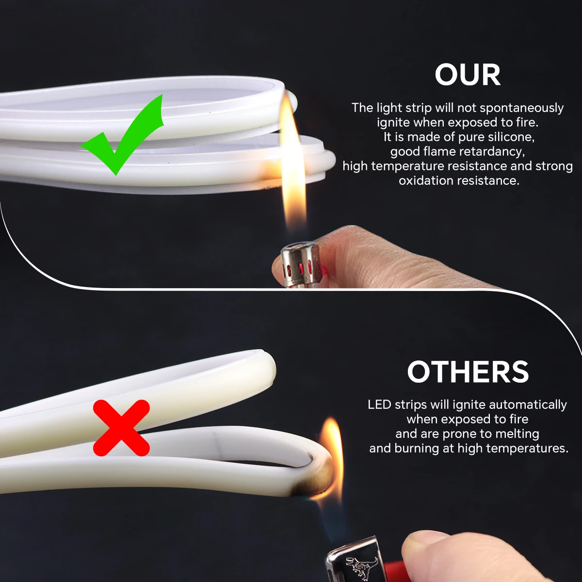 220V Real Silicone Tube Light  - Outdoor Lighting Led Strip recension och pris
