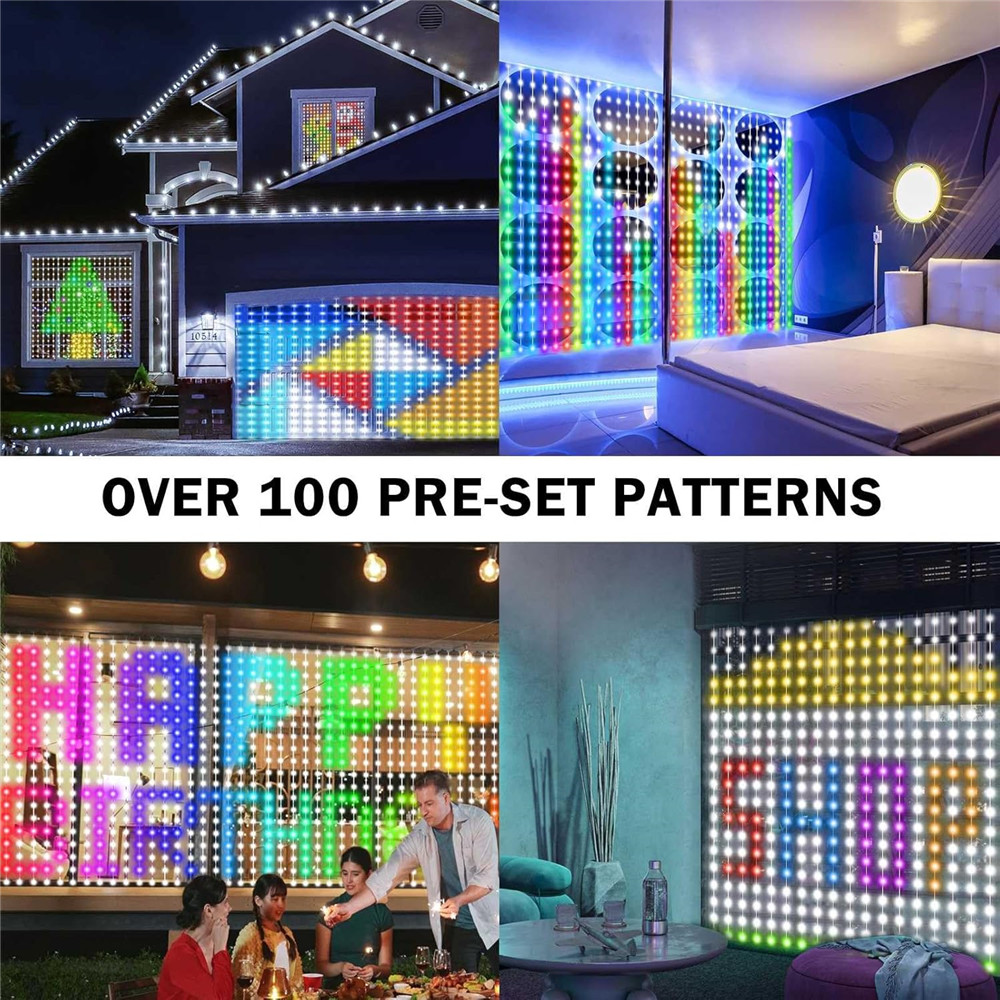 1/2PCS 400LED Curtain Lights L - Outdoor Lighting Remote Control recension och pris