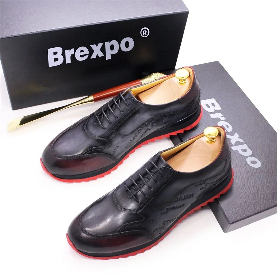 Men's High-End Leather Sneaker - Color Changing Outdoor recension och pris