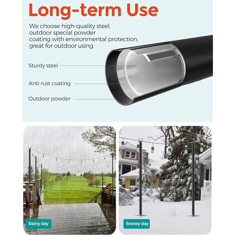 land·voi 4 pack string light p - Outdoor Lighting Pole recension och pris