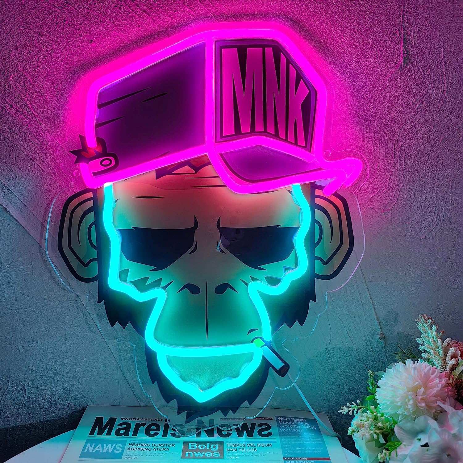 Cool Monkey with Hat Neon Sign - Outdoor Lighting Unique recension och pris