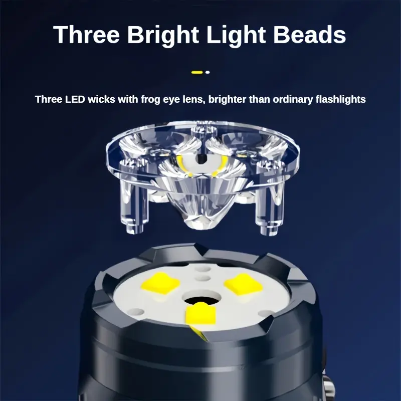 Mini 3LED Flashlight With Pen  - Outdoor Lighting Brands recension och pris