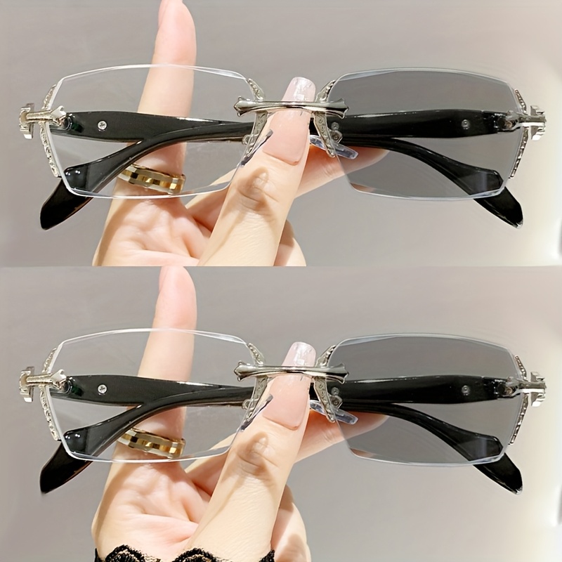 2PCS Metal Photochromic Eyegla - Color Changing Outdoor recension och pris