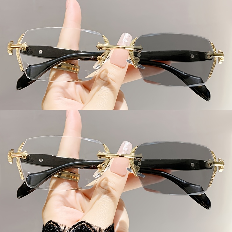 2PCS Metal Photochromic Eyegla - Color Changing Outdoor recension och pris