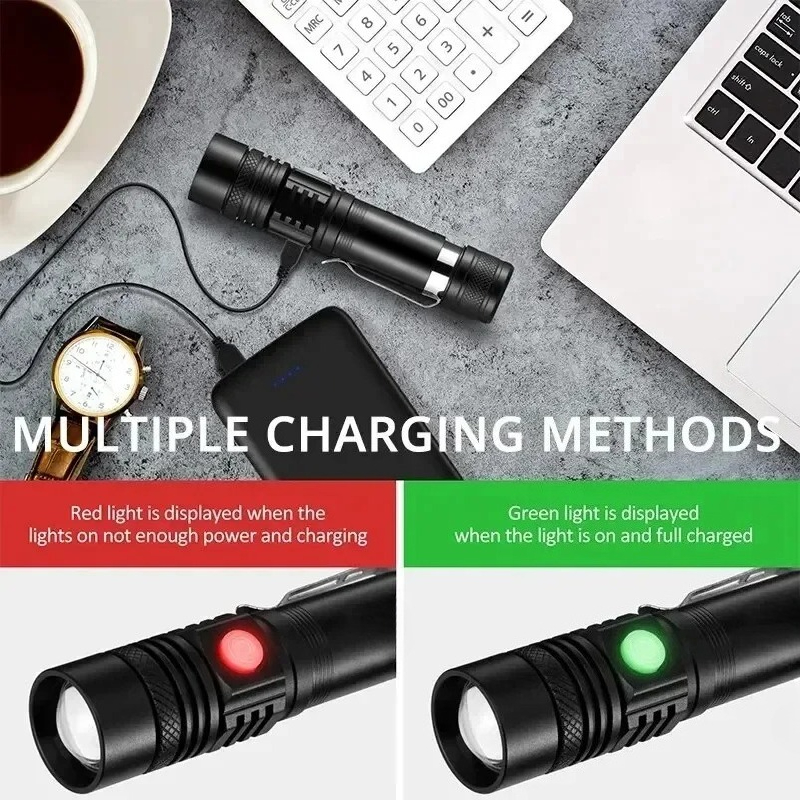 T6 LED Rechargeable Flashlight - Outdoor Lighting Lowes recension och pris