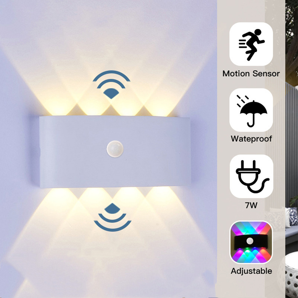 PIR Motion Sensor Wall Lamp AC - Outdoor Lighting Up And Down recension och pris