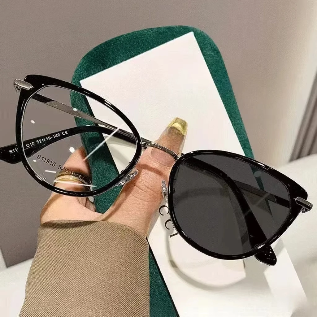 2025 Fashion Cat Eye Photochro - Color Changing Outdoor recension och pris