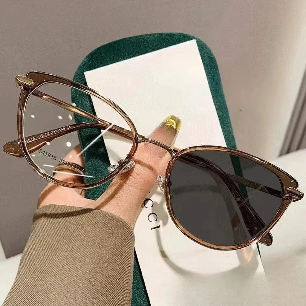 2025 Fashion Cat Eye Photochro - Color Changing Outdoor recension och pris