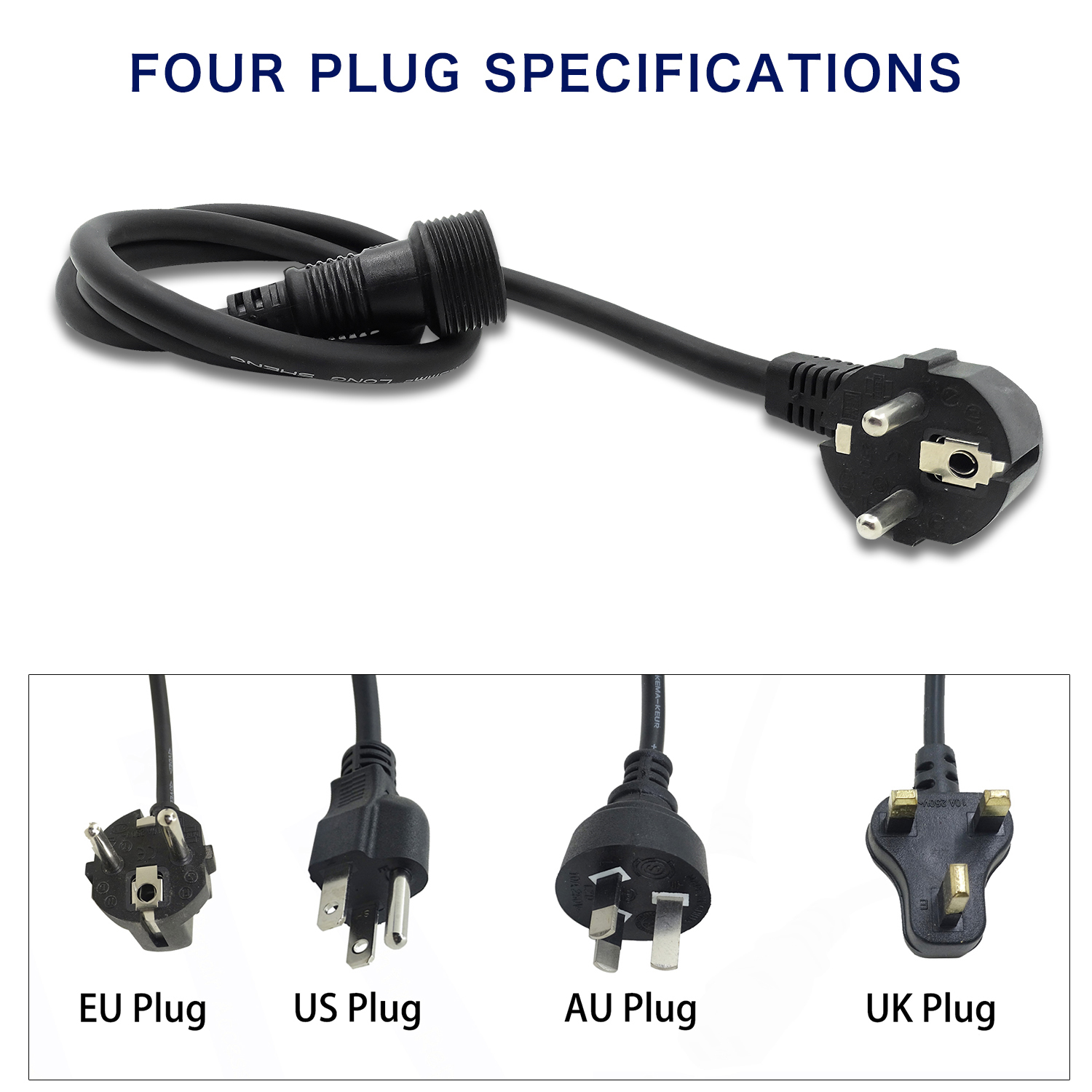 IP65 Waterproof Power Cord 3Pi - Outdoor Lighting Cable Uk recension och pris