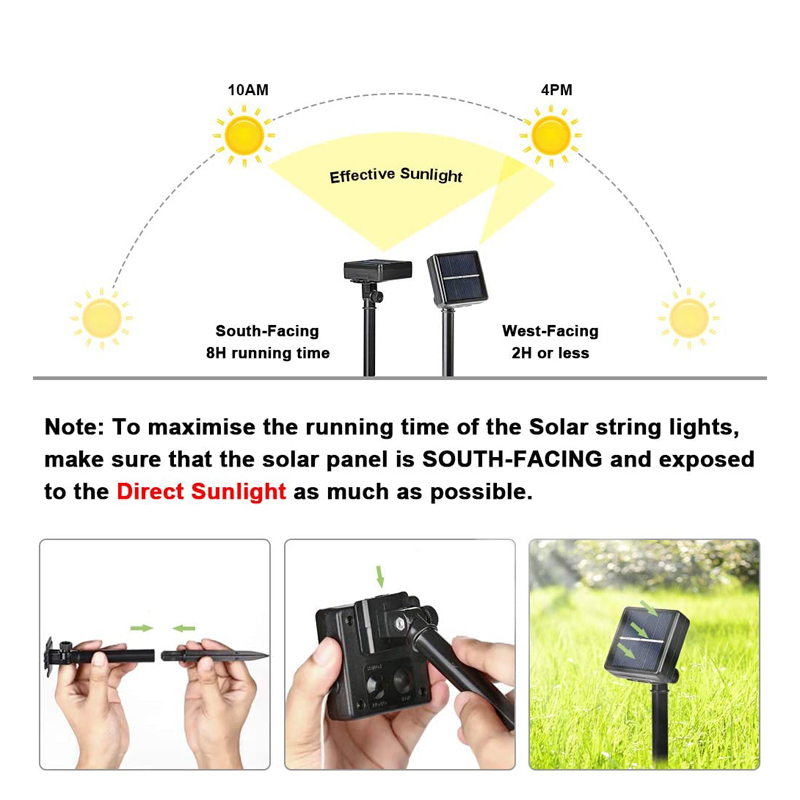 Outdoor LED Solar Fairy String - Outdoor Lighting No Wiring recension och pris