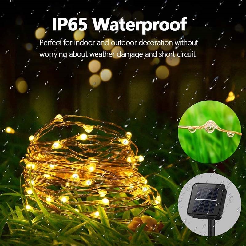 Outdoor LED Solar Fairy String - Outdoor Lighting No Wiring recension och pris