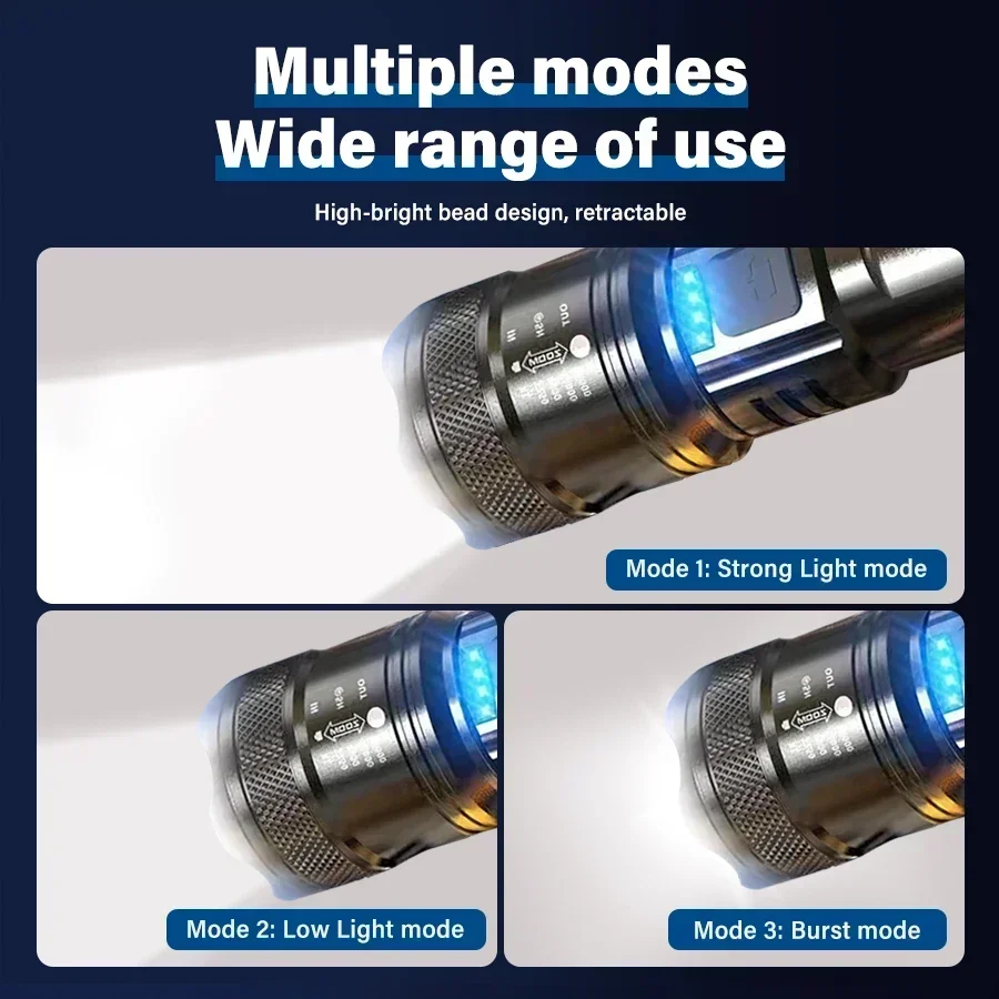 Tactical LED Flashlight 2000LM - Outdoor Lighting Brands recension och pris