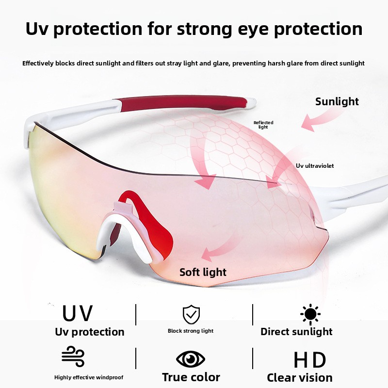 Windproof cycling glasses day  - Color Changing Outdoor recension och pris