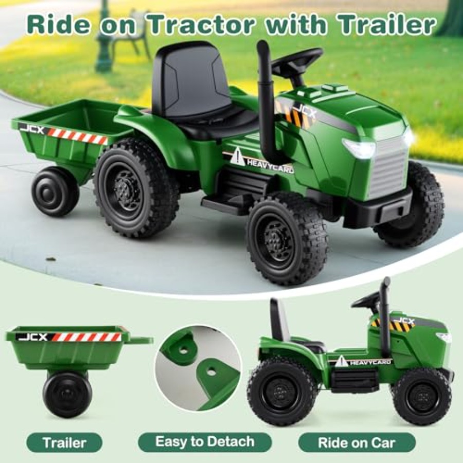 Ride on Tractor with Trailer f - Outdoor Lighting Remote Control recension och pris