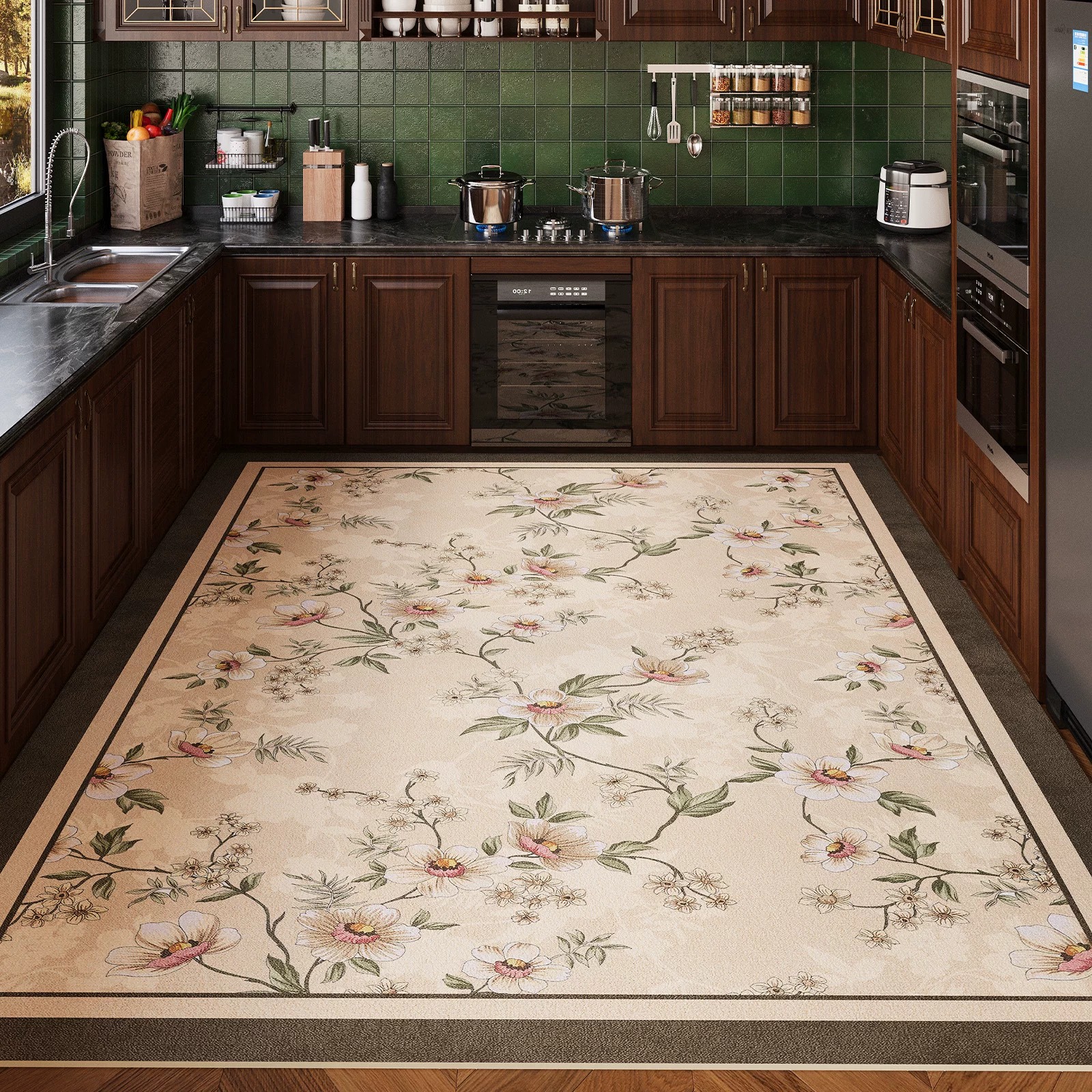 Floral Kitchen Mat Non-slip Ca - Outdoor Lighting Online recension och pris
