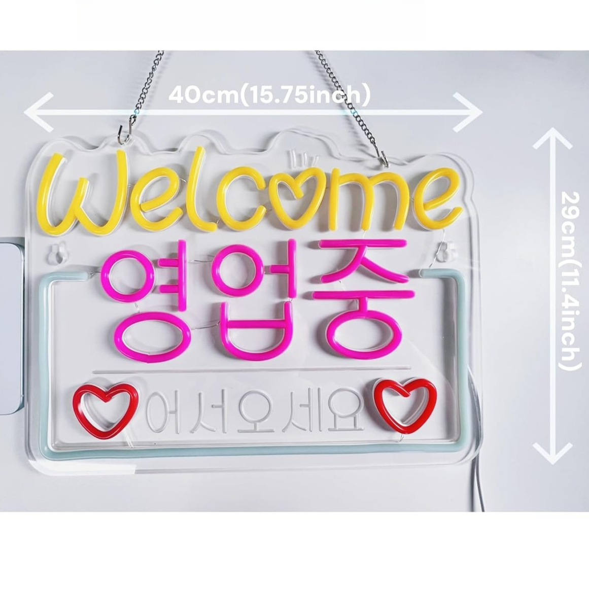 Korean Welcome on Sale Neon Si - Outdoor Lighting For Store recension och pris